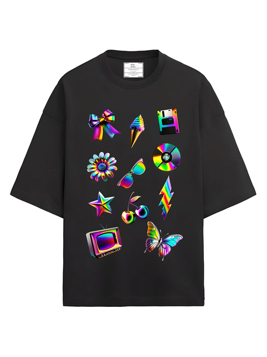 MULTI CHROME OVERSIZED UNISEX T-SHIRT