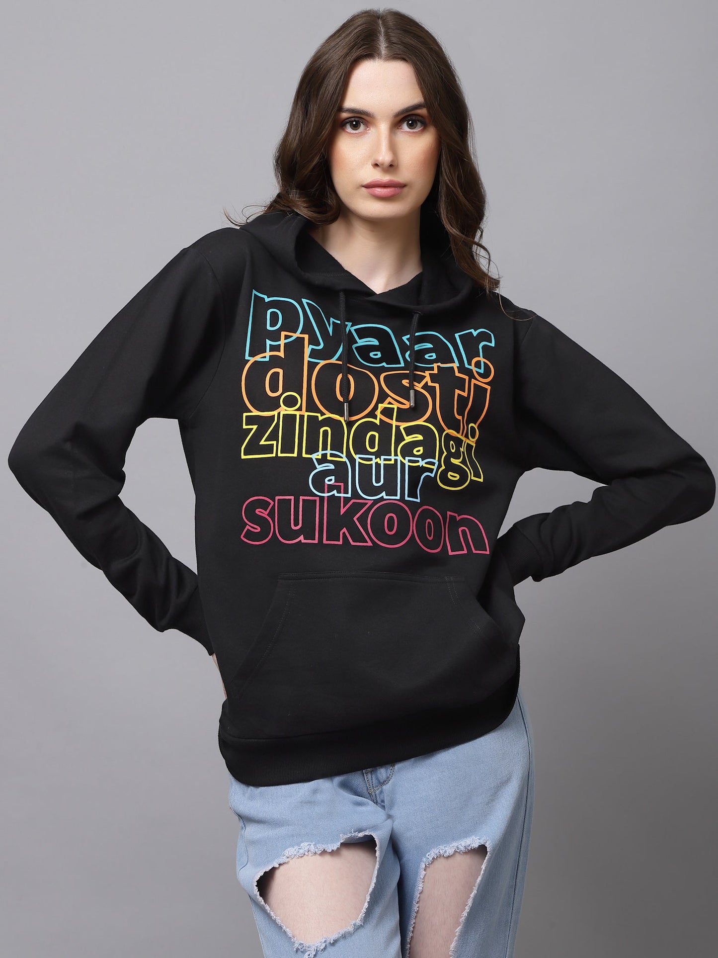 PYAAR DOSTI ZINDAGI SUKOON HOODIE