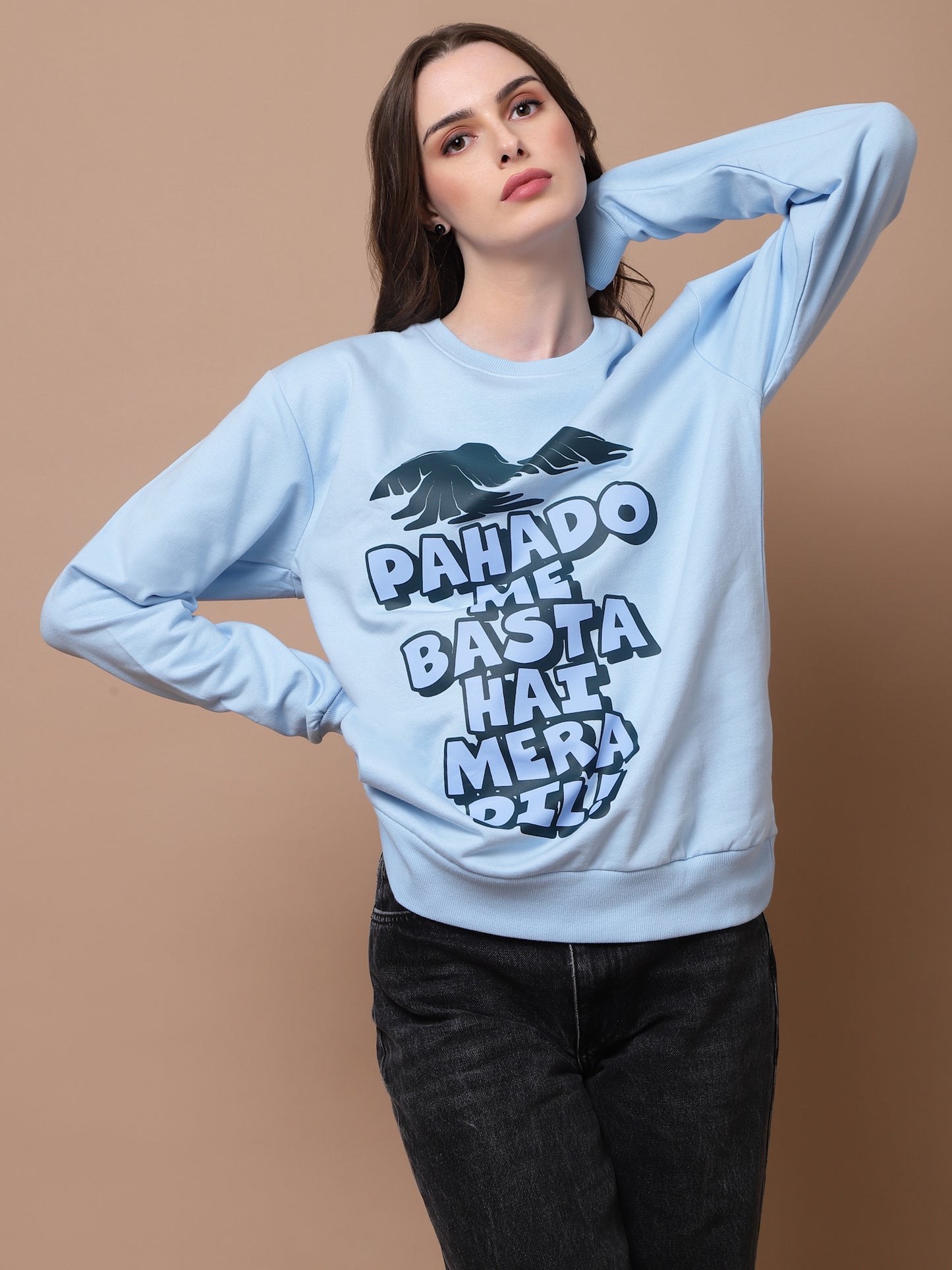 PAHADO ME BASTA HAI MERA DIL SWEATSHIRT